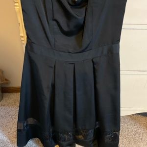 Express black strapless dress in size 12